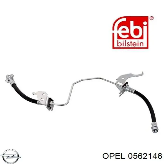 Шланг тормозной задний, левый Opel 0562146 цена, от 28.86 USD