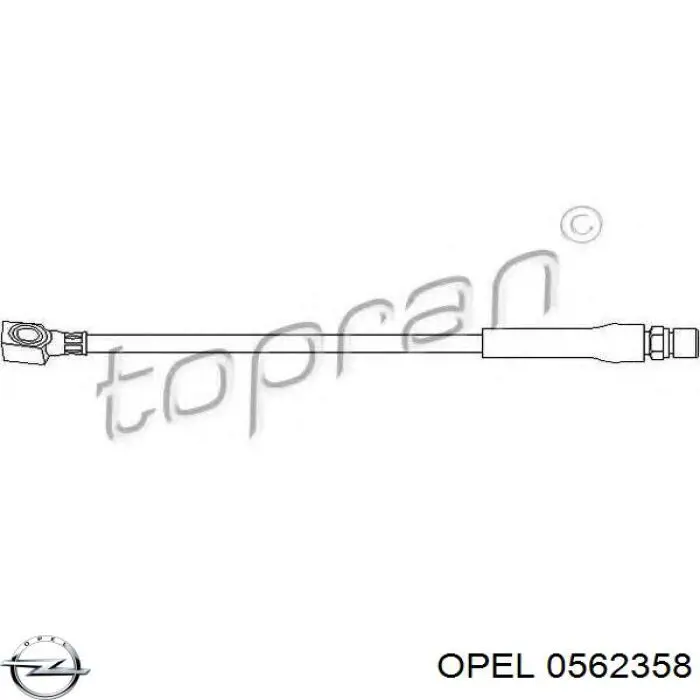 Шланг тормозной передний Opel 0562358 цена, от 6.48 USD