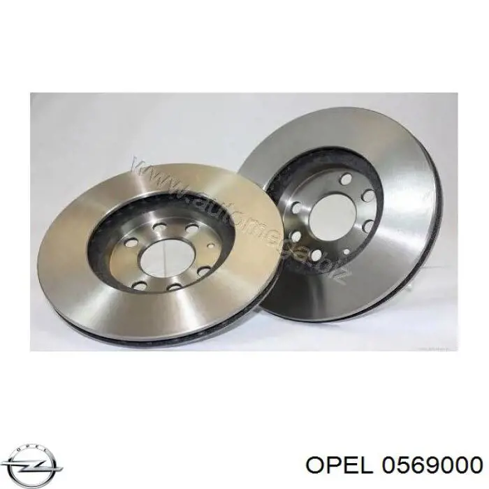 0569000 Opel диск тормозной передний