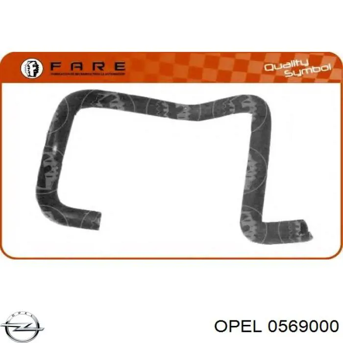 Передний тормозной диск Opel 0569000