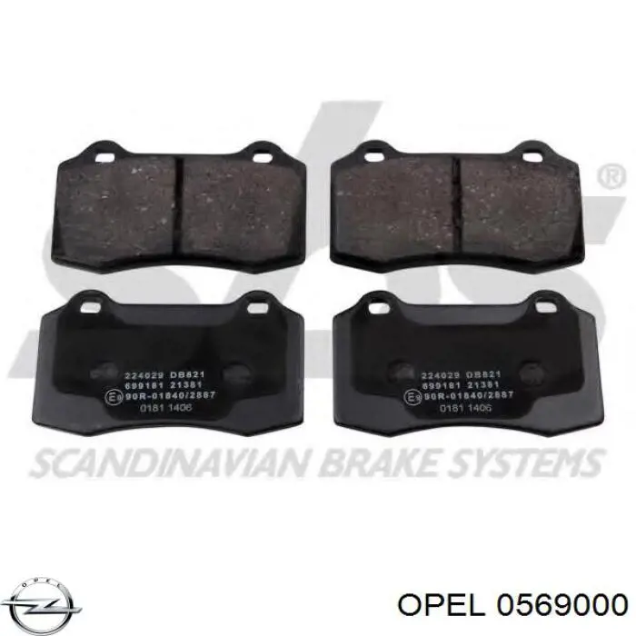 Тормоз дисковый передний Opel 0569000 цена, от 29.37 USD