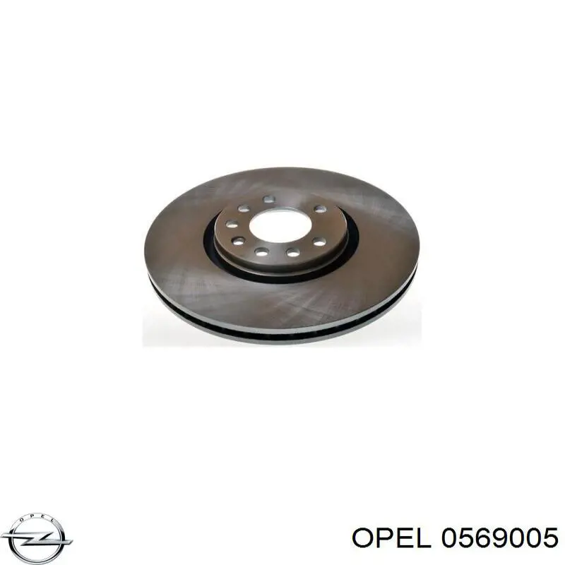 0569005 Opel диск тормозной передний