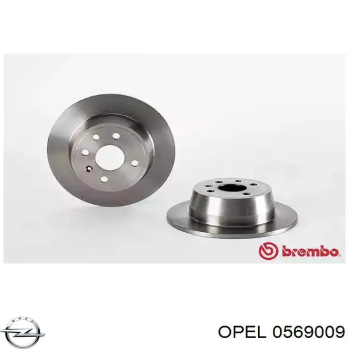 Купить 0569009 Opel Ротор тормозной