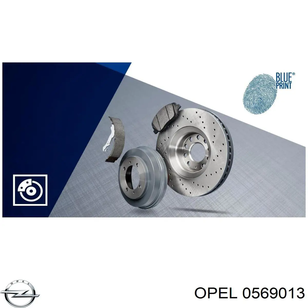 Передние тормозные диски 0569013 Opel