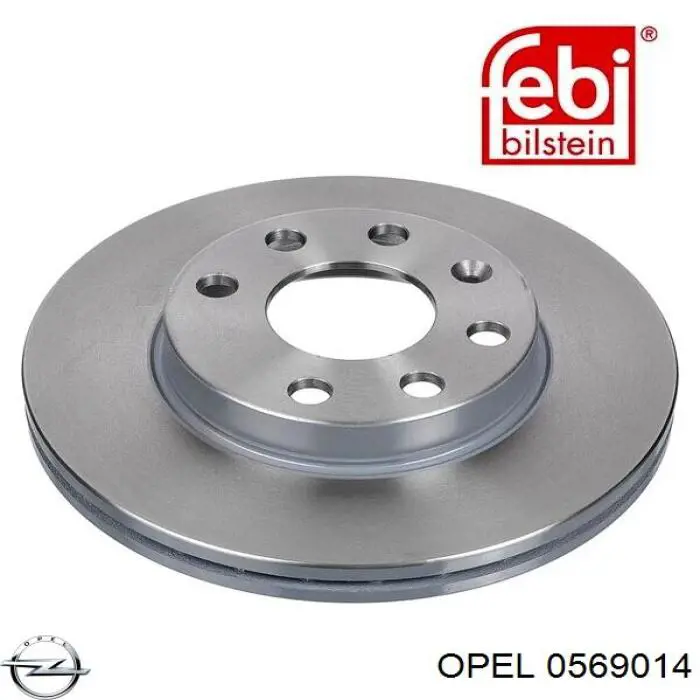 0569014 Opel диск тормозной передний