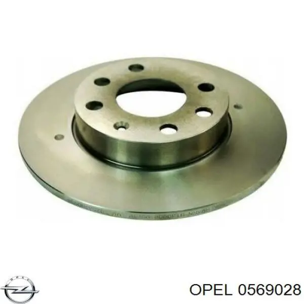 0569028 Opel диск тормозной передний