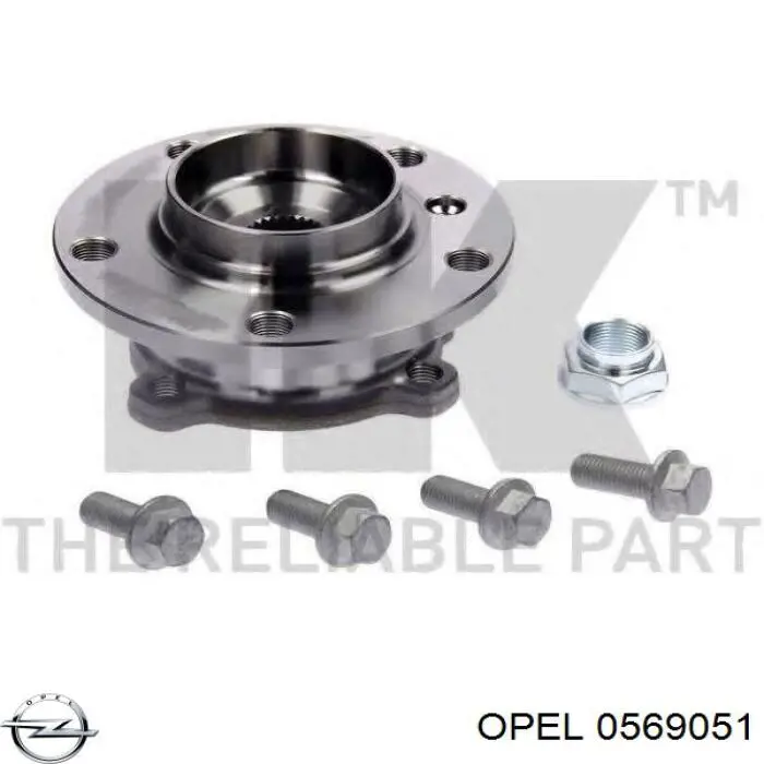 Тормоз дисковый передний Opel 0569051 цена, от 34.59 USD