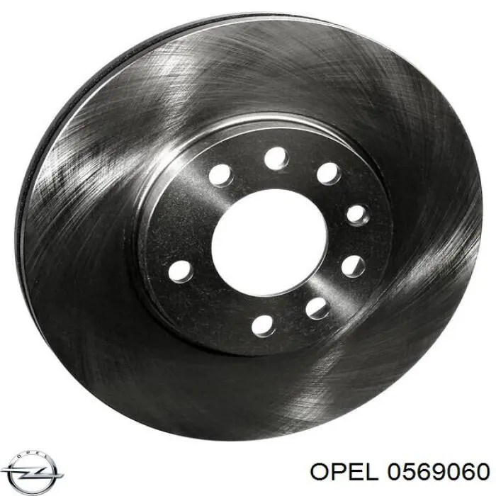 0569060 Opel диск тормозной передний