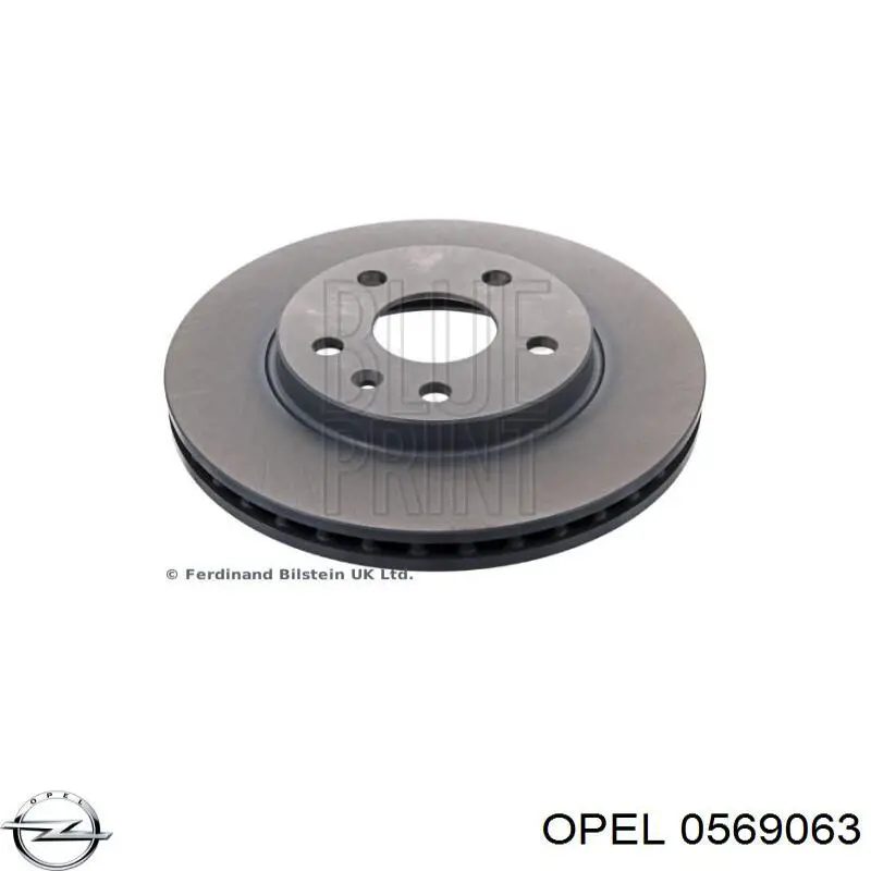 Тормоз дисковый передний Opel 0569063 цена, от 73.33 USD