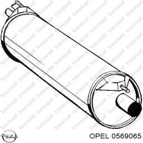0569065 Opel Диск тормозной передний