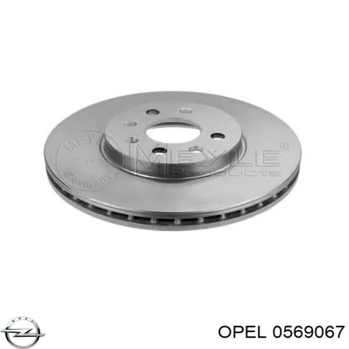 Тормоз дисковый передний Opel 0569067 цена, от 43.86 USD