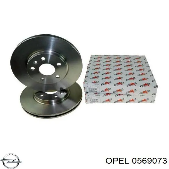 0569073 Opel диск тормозной передний