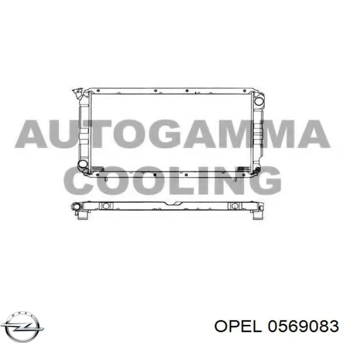 Купить 0569083 Opel Ротор тормозной