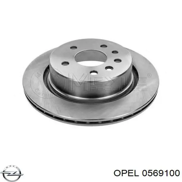 Купить 0569100 Opel Диск тормозной задний