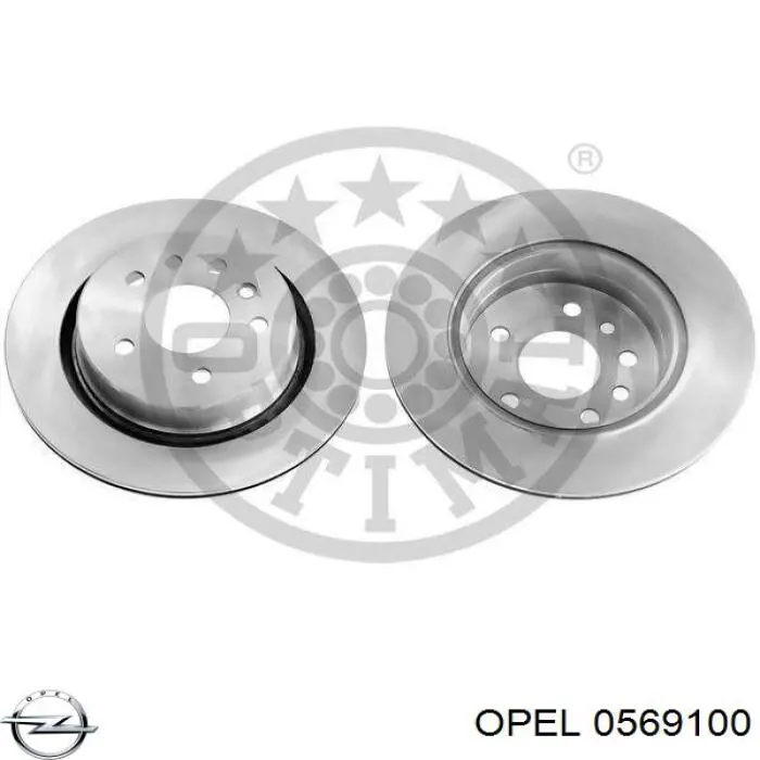 Задний тормозной диск Opel 0569100 цена, от 33.37 USD