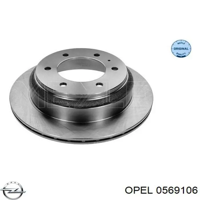 Купить 0569106 Opel Диск тормозной задний