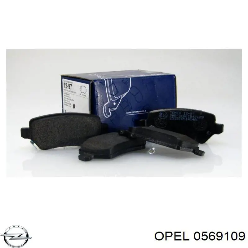 0569109 Opel диск тормозной задний