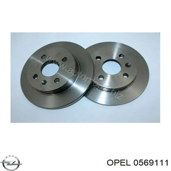 0569111 Opel диск тормозной задний