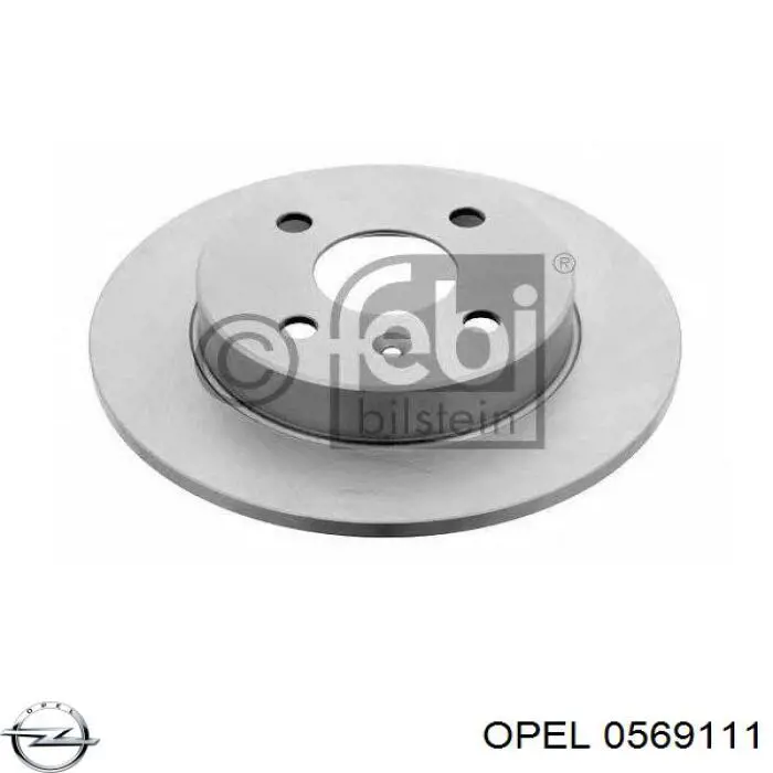 Задний тормозной диск Opel 0569111 цена, от 20.94 USD