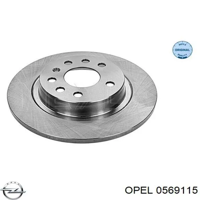 0569115 Opel диск тормозной задний