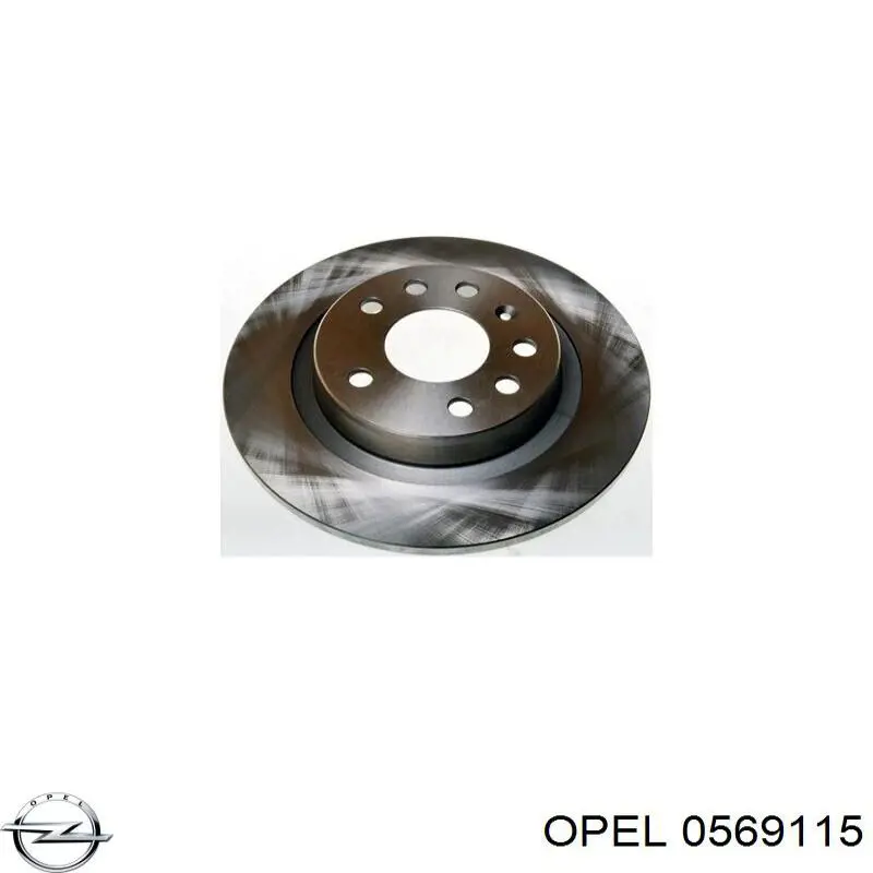 Тормозные диски 0569115 Opel