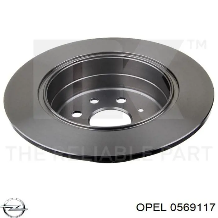 Тормозные диски 0569117 Opel
