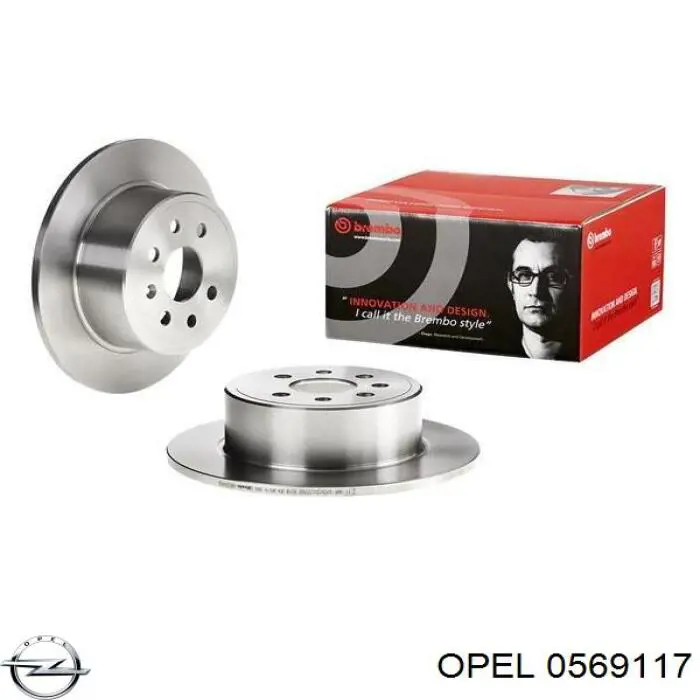 Купить 0569117 Opel Диск тормозной задний