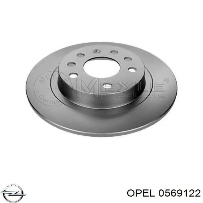 Тормозные диски 0569122 Opel