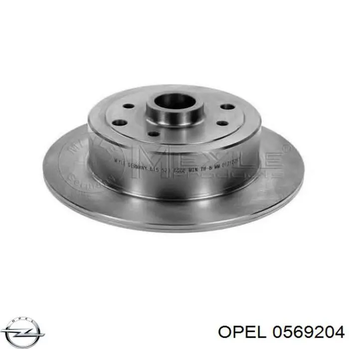 0569204 Opel Дисковый тормоз