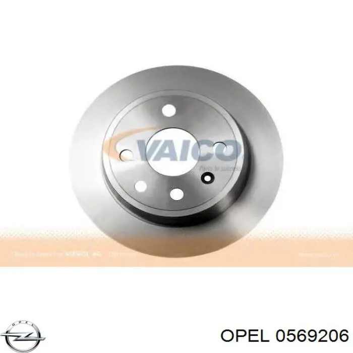 Задний тормозной диск Opel 0569206 цена, от 22.80 USD