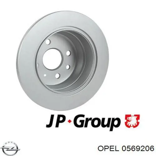 Купить 0569206 Opel Диск тормозной задний