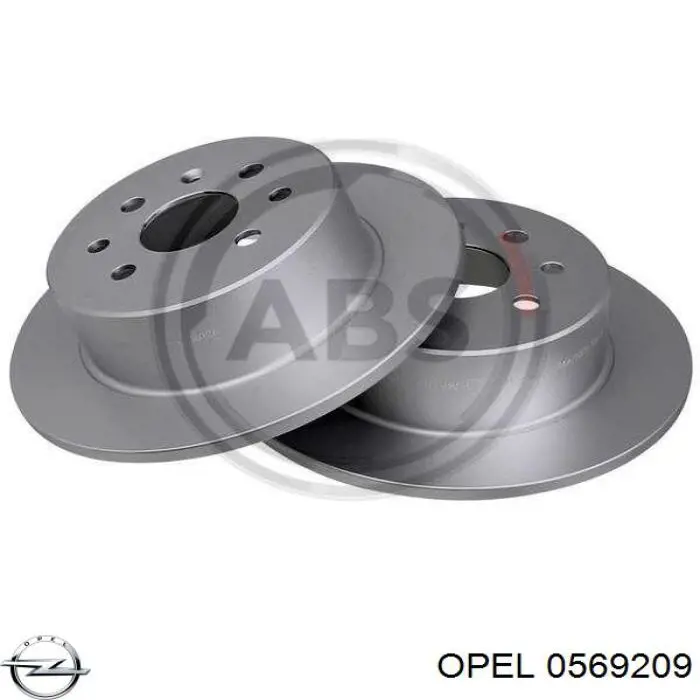 Тормозные диски 0569209 Opel