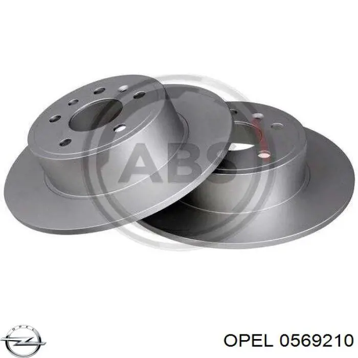 0569210 Opel диск тормозной задний