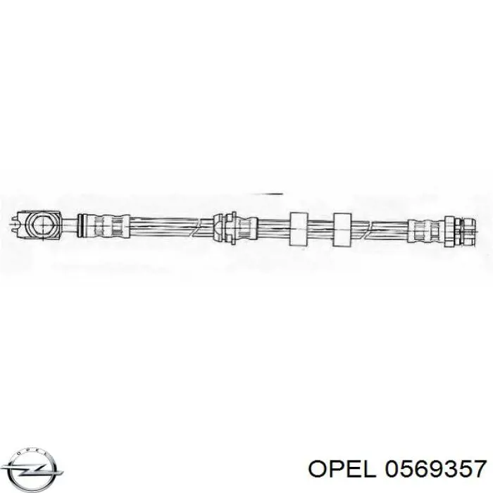 Передние тормозные диски 0569357 Opel