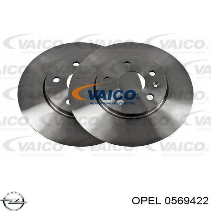Тормоз дисковый передний Opel 0569422 цена, от 63.62 USD