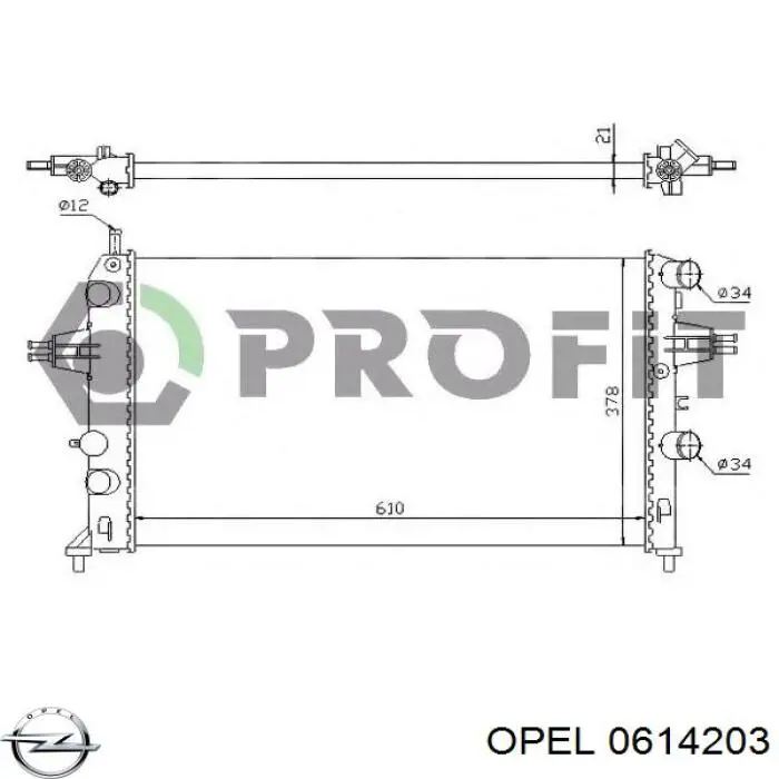 Купить 0614203 Opel Сальник коленвала задний