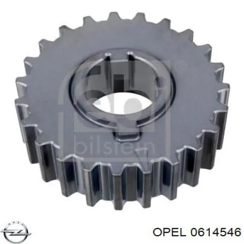 0614546 Opel звездочка-шестерня привода коленвала двигателя