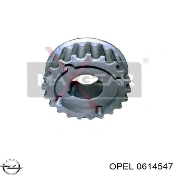 0614547 Opel звездочка-шестерня привода коленвала двигателя