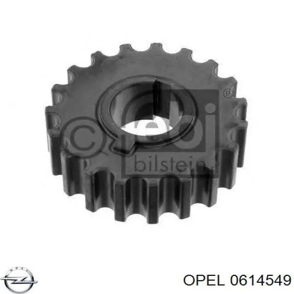 0614549 Opel звездочка-шестерня привода коленвала двигателя