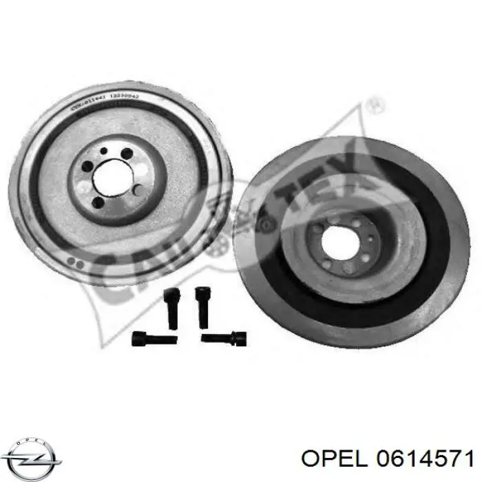 Купить 0614571 Opel Шкив-демпфер коленвала