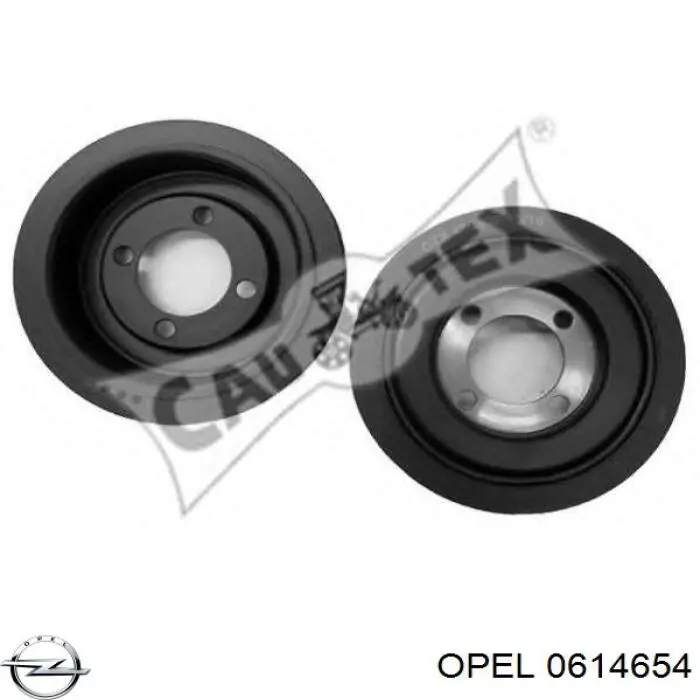Купить 0614654 Opel Шкив-демпфер коленвала