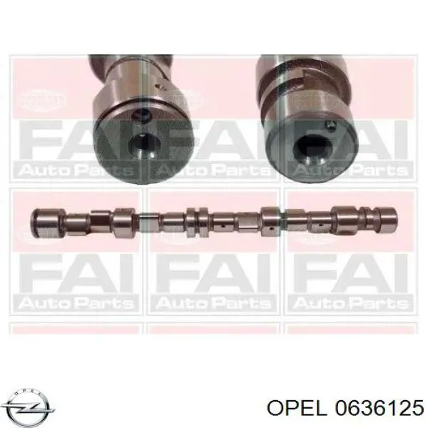 Распредвал двигателя выпускной Opel 0636125 цена, от 86.45 USD