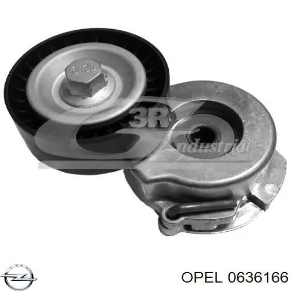 0636166 Opel натяжитель приводного ремня