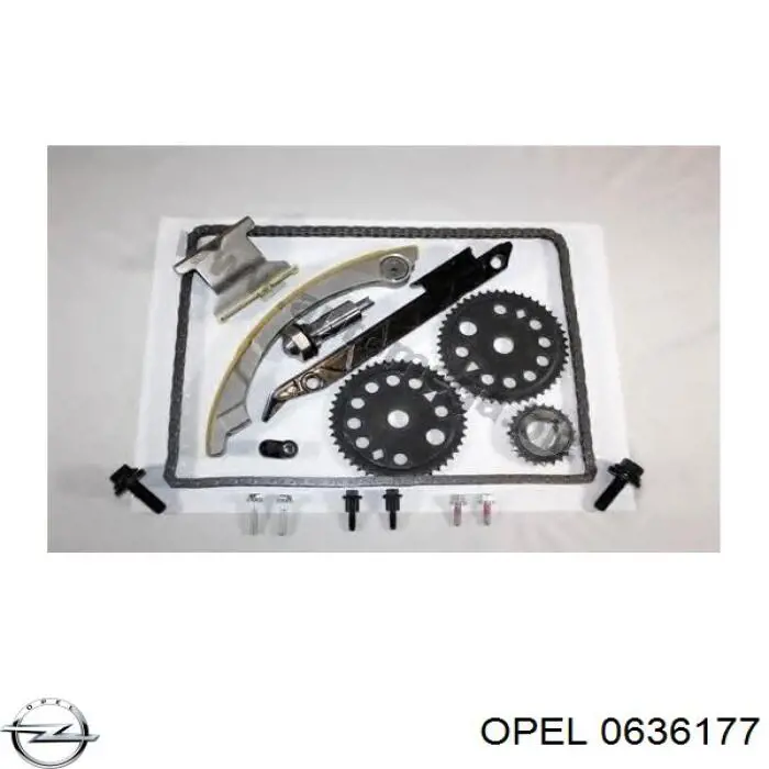 Цепь ГРМ, комплект Opel 0636177
