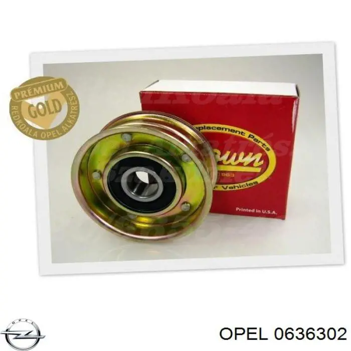 Обводной ролик ремня ГРМ Opel 636302 цена, от 41.16 USD