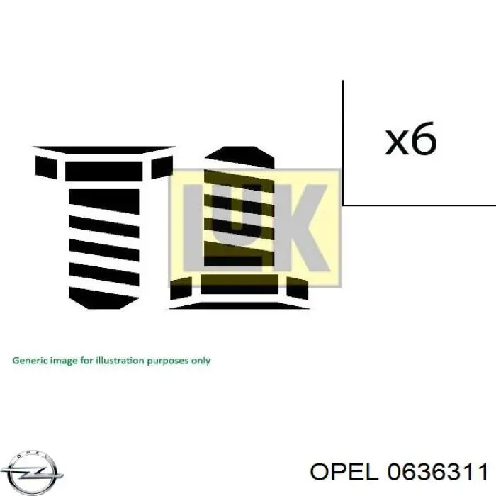 636311 Opel прокладка клапанной крышки