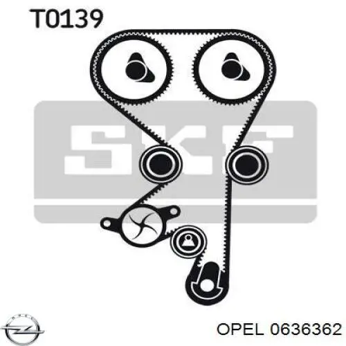 0636362 Opel цепь грм