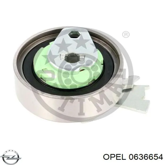 Натяжной ролик ремня ГРМ Opel 0636654 цена, от 26.82 USD