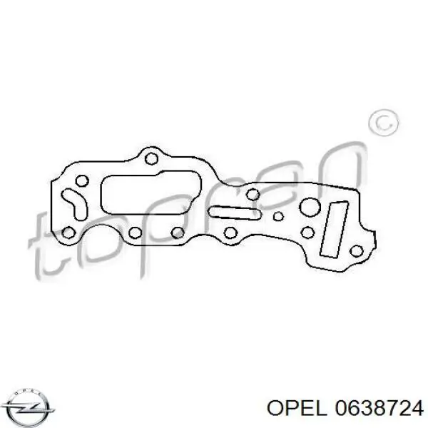 Прокладка передней крышки двигателя правая на Opel Senator B 