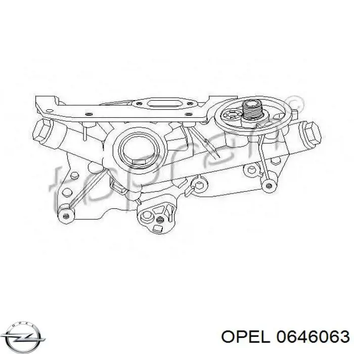 0646063 Opel насос масляный